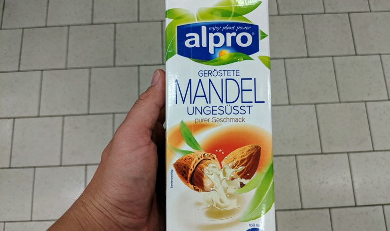 Alpro Mandel Milch ohne Zucker - komplett zuckerfrei