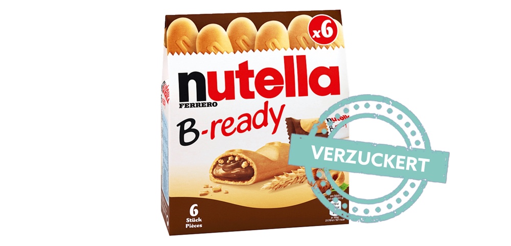 Nutella B Ready im Zucker-Check
