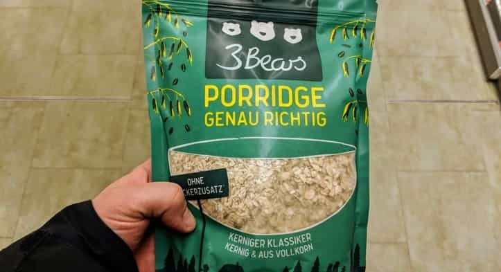 Porridge genau richtig von 3 Bears